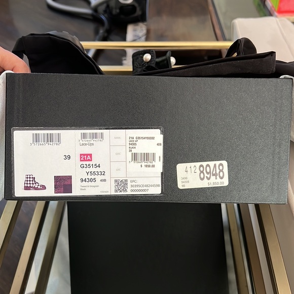 Brand New Chanel Lace Up Pattern Boots - Picture 5 of 5